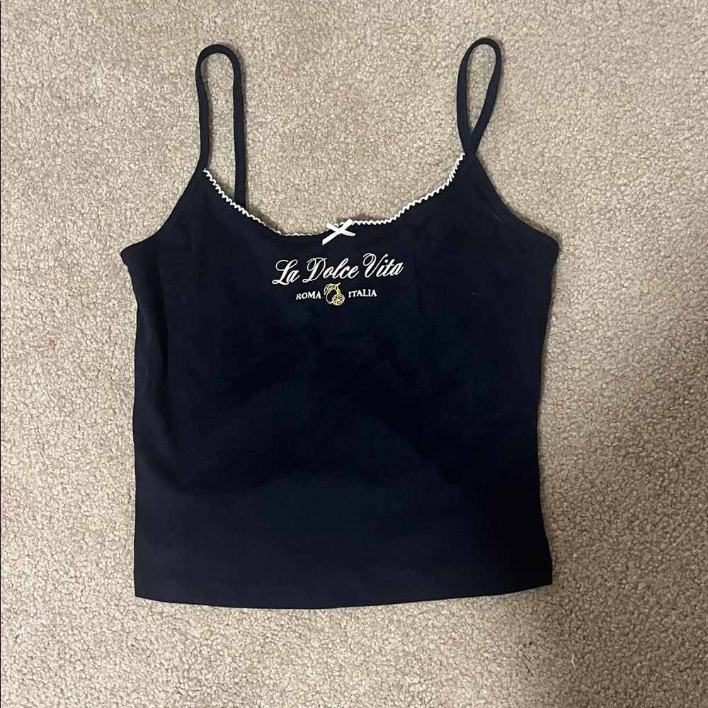 Navy Garage tank top NWT